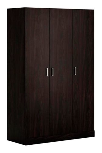 Sauder 3 Door Wardrobe Armoire Clothes, Storage Cabinet With Hanging Rod And Shelves