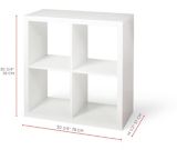 CANVAS Invermere 4-Cube Storage Organizer, Bookcase/Bookshelf, White | CANVASnull