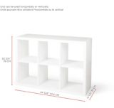 CANVAS Invermere 6-Cube Storage Organizer, Bookcase/Bookshelf, White | CANVASnull