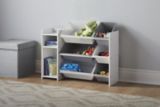 For Living 6-Bin Storage Organizer Bookshelf For Toys/Bedroom/Playroom/Mudroom, White | FOR LIVINGnull