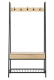CANVAS Langham 5-Hook Entryway Coat Rack/Hall Tree With Storage Bench & Shoe Rack | CANVASnull