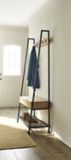 CANVAS Langham 5-Hook Entryway Coat Rack/Hall Tree With Storage Bench & Shoe Rack | CANVASnull