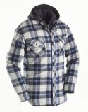 flannel hooded shirt mens