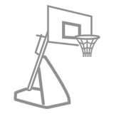 Installation d'un système de basketball fixe