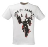T-shirt Sons of Anarchy, hommes, blanc