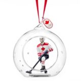 Décoration en verre, équipe de hockey olympique canadienne