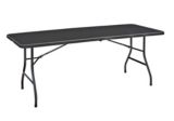 Likewise Black Folding Resin Table 6 Ft Canadian Tire   1996615 1