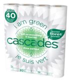 Papier hygiénique Cascades Premium, 2 épaisseurs, 20 rouleaux doubles | Cascadenull