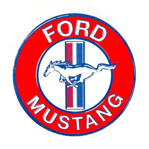 Plaque ronde en métal Ford Mustang Image de l’article