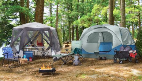 Camping  Do summer getaways right with top camping essentials including tents, sleeping bags and more.  SHOP NOW