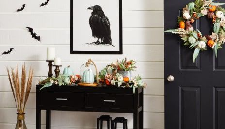 INDOOR HALLOWEEN DECOR Celebrate the spirit of Halloween indoors with creepy cob webs, hanging ghosts, pumpkins and fall harvest decor. SHOP NOW