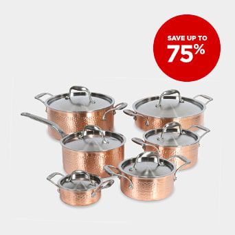 SAVE UP TO 75% Shop Cookware