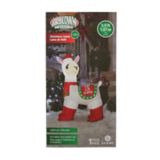 GEMMY Inflatable Whimsical Llama Christmas Decoration Self-Inflating, 3.5-ft | Gemmynull