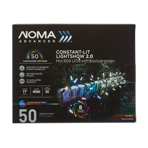 NOMA Advanced Lightshow 50 Mini LED Lights, Colour-Changing Product image