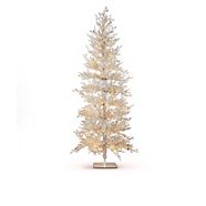 CANVAS LED Winter Wonderland Flocked Christmas Tree, 6-ft