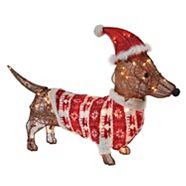 CANVAS Incandescent Whimsical Dachshund Dog Decoration, 2-ft