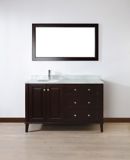 Urban Bathe Lily Bathroom Vanity with Marble Top, Chai/Carrera, 55-in | Studio Bathenull