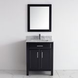 Meuble-lavabo Urban Bathe Callan avec dessus en marbre naturel, espresso/Carrare, 28 po | Studio Bathenull