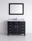 Urban Bathe Callan Bathroom Vanity with Natural Marble Top, Espresso/Carrera, 42-in | Studio Bathenull