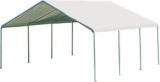 Auvent à toit pointu cadre à 8 montants hydrofuge ShelterLogic Super Max avec protection anti-UV, 18 x 20 pi | Shelter Logicnull
