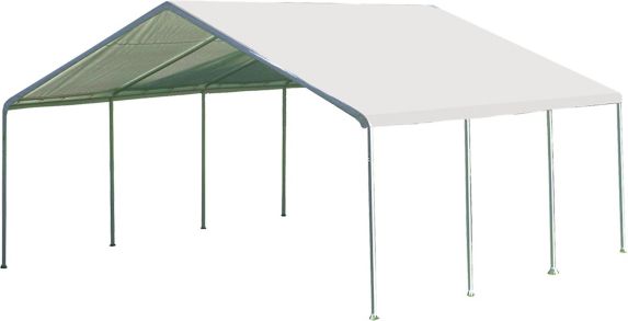 Auvent à toit pointu cadre à 8 montants hydrofuge ShelterLogic Super Max avec protection anti-UV, 18 x 20 pi Image de l’article