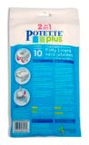 Sacs de rechange pour le siège de toilette pour enfant Potette Plus 2-en-1, 10 pces | Potettenull