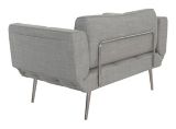 Canapé-lit transformable rembourré avec rangement pour revues Dorel TeenB Euro, gris clair | Dorelnull