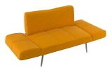 Canapé-lit transformable rembourré avec rangement pour revues Dorel TeenB Euro, moutarde | Dorelnull