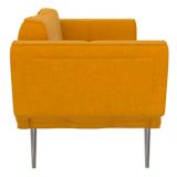 Canapé-lit transformable rembourré avec rangement pour revues Dorel TeenB Euro, moutarde | Dorelnull