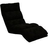 Chaise longue plancher rembourrée réglable à 18 positions Dorel Kool, noir | Dorelnull