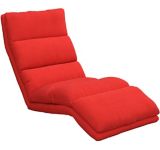 Chaise longue plancher rembourrée réglable à 18 positions Dorel Kool, rouge | Dorelnull