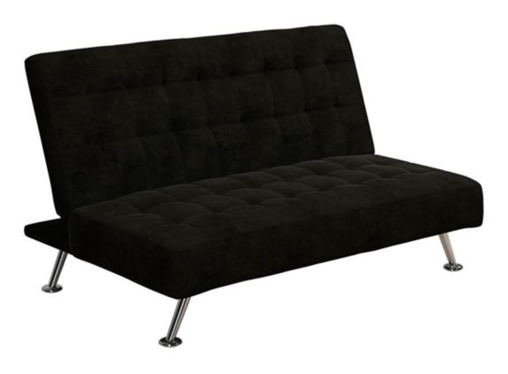 Canapé-lit transformable moderne milieu du siècle rembourré pour enfants Dorel Kool, noir Image de l’article