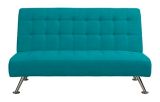 Canapé-lit transformable moderne milieu du siècle rembourré pour enfants Dorel Kool, bleu sarcelle | Dorelnull