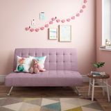 Canapé-lit transformable moderne milieu du siècle rembourré pour enfants Dorel Kool, lilas | Dorelnull
