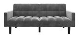 Canapé-lit transformable avec accoudoirs rembourré Dorel Comfort, gris | Dorelnull