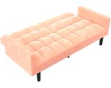 Canapé-lit convertible Dorel Comfort avec accoudoirs, rose | Dorelnull