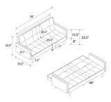 Canapé-lit convertible Dorel Comfort avec accoudoirs, rose | Dorelnull