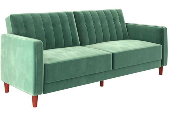 Canapé-lit transformable transitionnel rembourré velours Dorel Comfort, vert clair Image de l’article