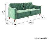 Canapé-lit transformable transitionnel rembourré velours Dorel Comfort, vert clair | Dorelnull