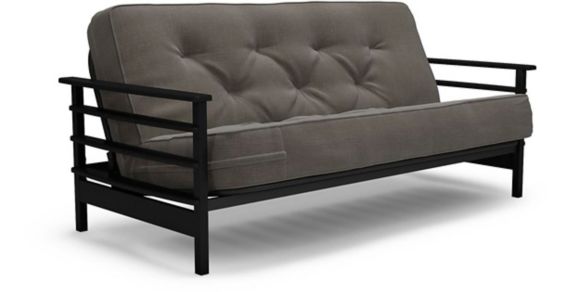 Canapé-lit transformable avec matelas à ressorts rembourré Dorel Comfort, gris Image de l’article