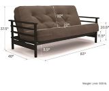 Canapé-lit transformable avec matelas à ressorts rembourré Dorel Comfort, gris | Dorelnull