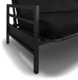 Canapé-lit transformable avec matelas en mousse rembourré Dorel Comfort, noir | Dorelnull
