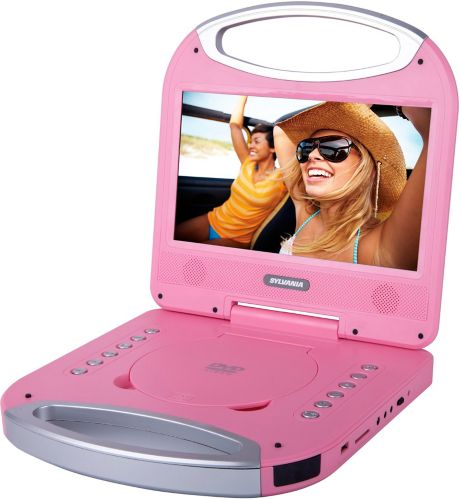 Lecteur DVD portatif Sylvania avec poignée intégrée, rose, 10 po Image de l’article