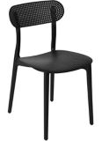 Chaise de salle à manger en polyuréthane 39F Gadgetbloke, noir | Wiltonnull