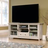 Sauder Edge Water 2-Door TV Stand & Media Storage Console Cabinet, Chalked Chestnut Finish | Saudernull