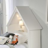 Tête de lit 1 place Sauder Pinwheel, maisonnette, blanc doux | Saudernull