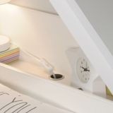 Tête de lit 1 place Sauder Pinwheel, maisonnette, blanc doux | Saudernull