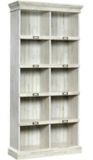 Sauder Barrister Lane 5-Tier Bookcase/Bookshelf With Cubbyhole Storage, White Plank Finish | Saudernull
