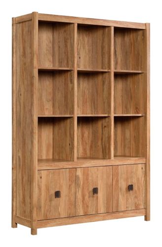 Sauder Cannery Bridge 3-Door Bookcase/Bookshelf Storage Cabinet, Sindoori Mango Finish Product image