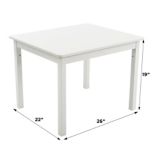 Table de jeu rectangulaire et chaises pour enfant/tout-petit Humble Crew, paq. 5, blanc/primaire | Vendornull